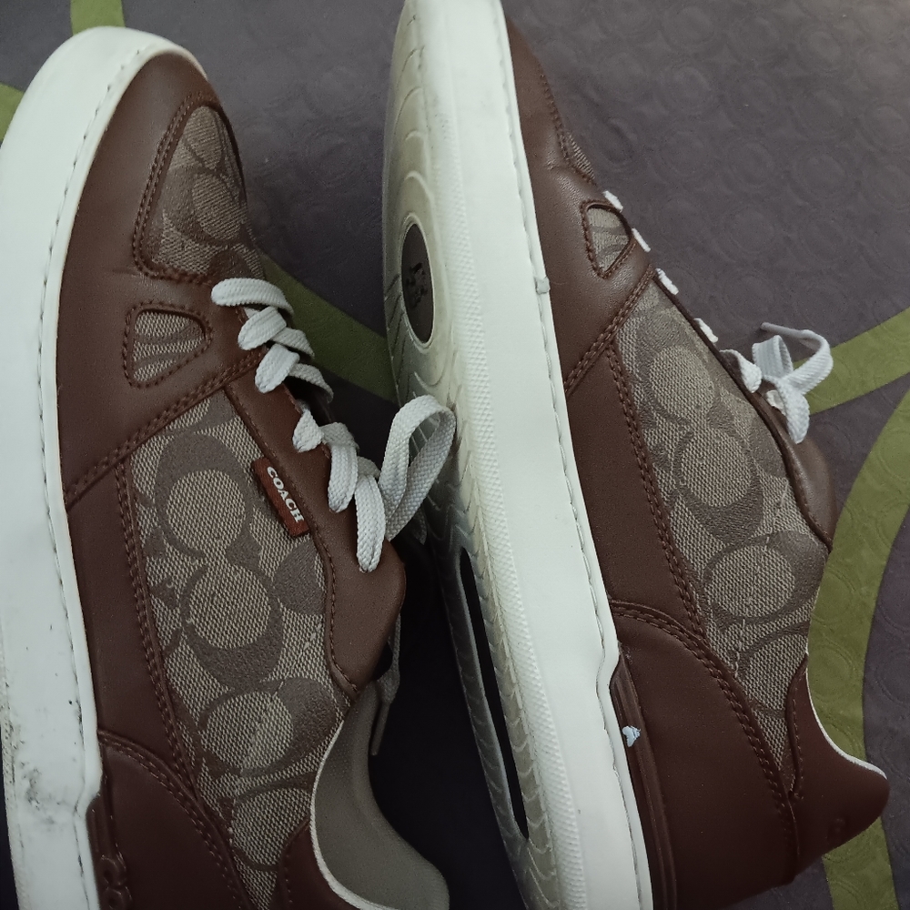 Used Coach men's brown shoes size 10.5